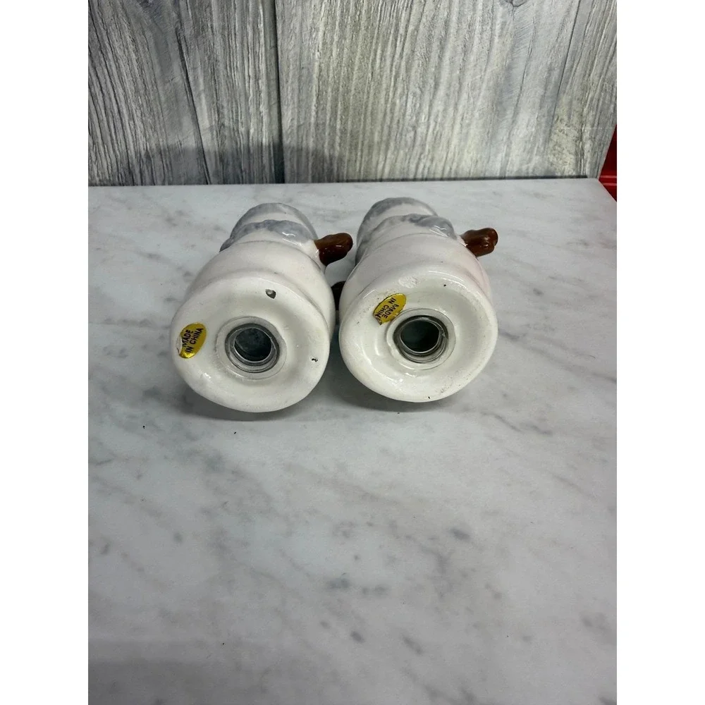 Snowman Salt and Pepper Shakers Set North Pole Christmas Holiday Winter Decor